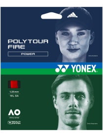 Yonex Poly Tour Fire 16L/1.25 String Set - Red