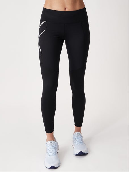 Run Mid Rise Comp Tights Women - BLK/BRF - VO2 Sports Co