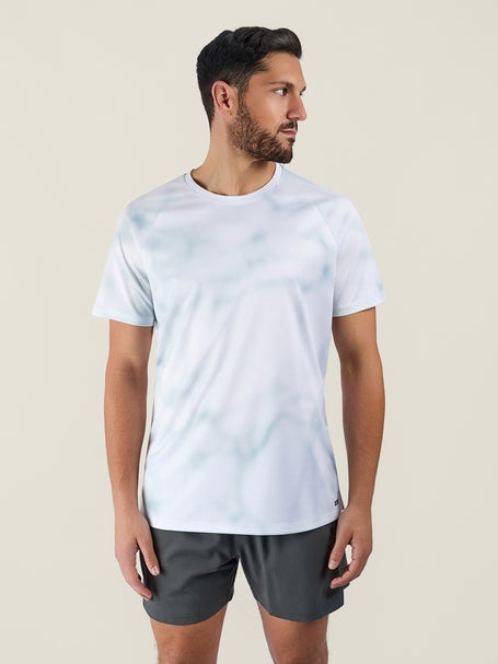 2XU Mens Aero Tee Smoke Blue Marble