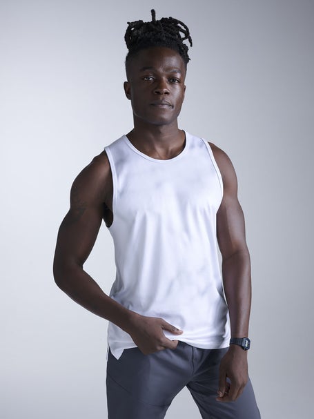 2XU Mens Aero Tank Smoke Blue Marble