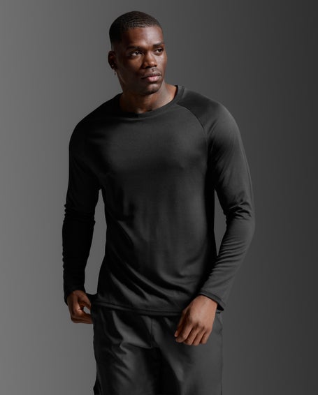 2XU Mens Aero Mesh Long Sleeve Black