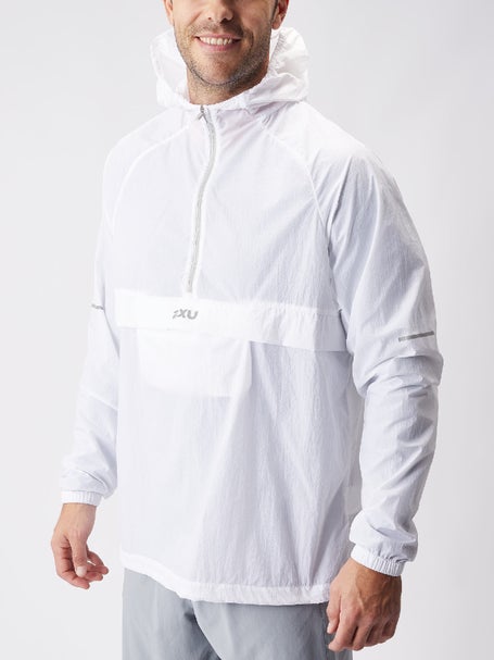 2XU Mens Aero Anorak White/Silver Reflective