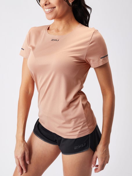 2XU Womens Light Speed Tech Tee Bloom/Black Reflective