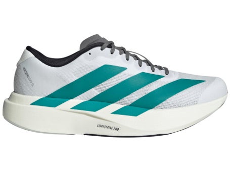 adidas adizero Evo SL\Mens Shoes\White/Pure Teal/Grey