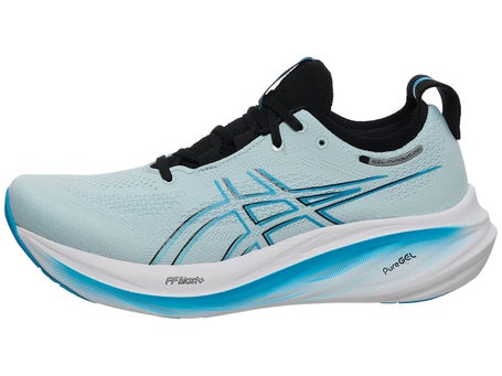 ASICS Gel Nimbus 26\Mens Shoes\Cool Grey/Bright Cyan