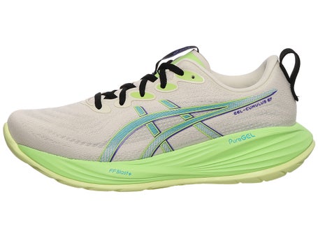 ASICS Gel Cumulus 27\Mens Shoes\Birch/Lime Green