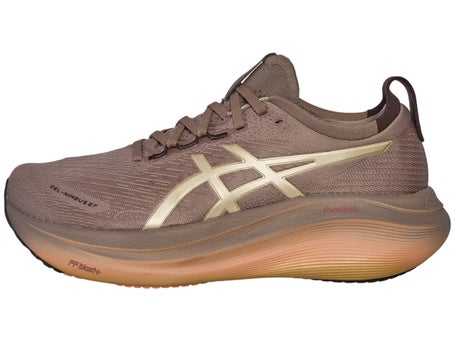 ASICS Gel Nimbus 27\Mens Shoes\Luxe/Taupe Grey