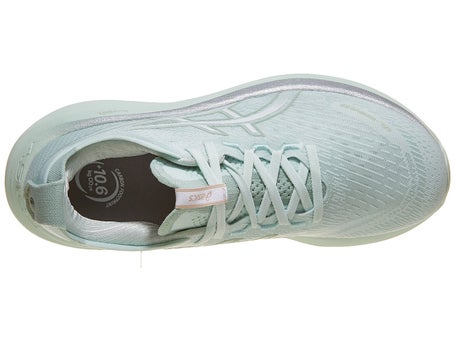 ASICS Gel Nimbus 27 Women's Shoes Pure Aqua/White Running Warehouse