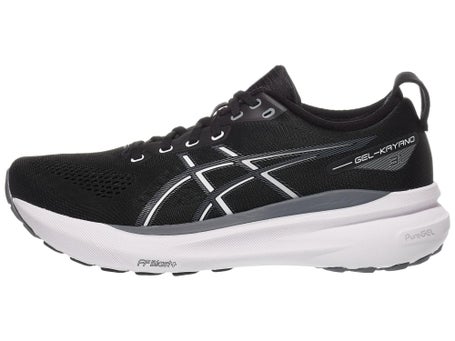 ASICS Gel Kayano 31 Men's Shoes Black/White | Running Warehouse