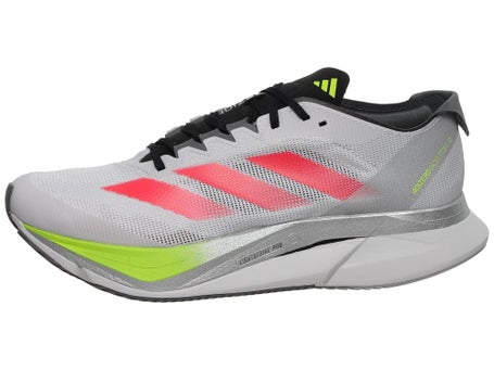 adidas adizero Boston 12\Mens Shoes\Grey/Red/Lemon
