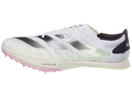 adidas adizero Ambition Spikes White/Black/Green | Running Warehouse