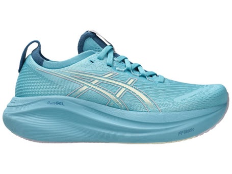 ASICS Gel Nimbus 27\Womens Shoes\Stillwater/Cream