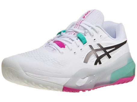 Asics Gel Resolution X White/Aurora Green Mens Shoes 
