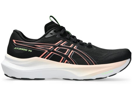 ASICS GT 2000 14\Womens Shoes\Black/Sun Coral