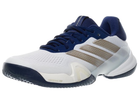 adidas Barricade 14 White/Dk Blue Mens Shoe 