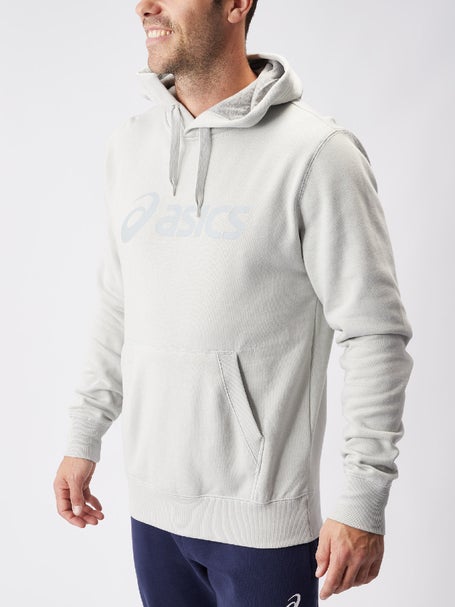 ASICS Mens Fleece Hoodie Glacier Grey