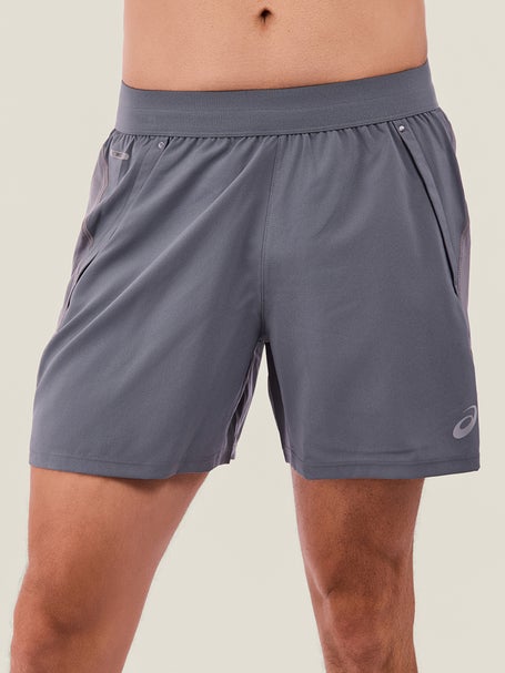 ASICS Mens Road 5 Short Clay Grey