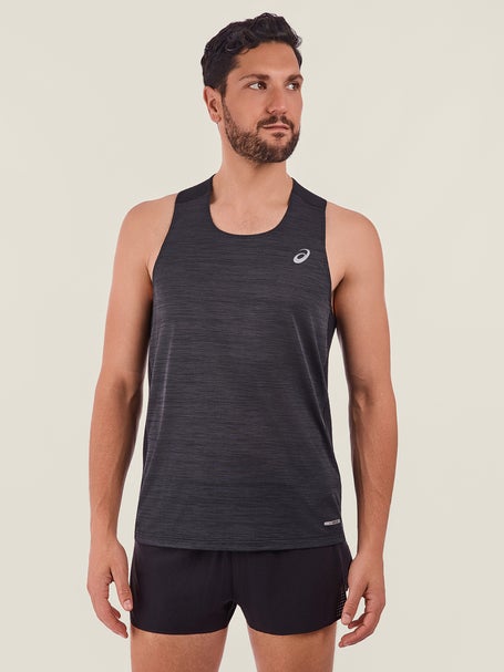 ASICS Mens Road Singlet Performance Black