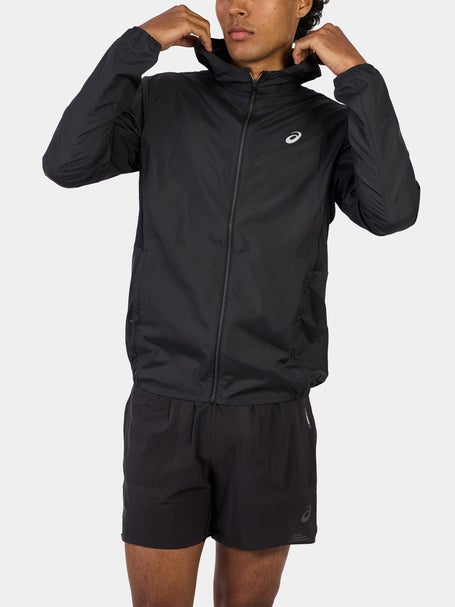 ASICS Mens Silver Jacket Performance Black