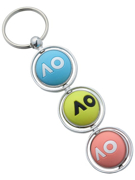 Australian Open 2026 PVC 3 Tennis Ball Spinner Keyring