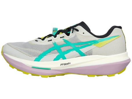 ASICS Fuji Speed 4\Mens Shoes\Light Dust/Aurora Green