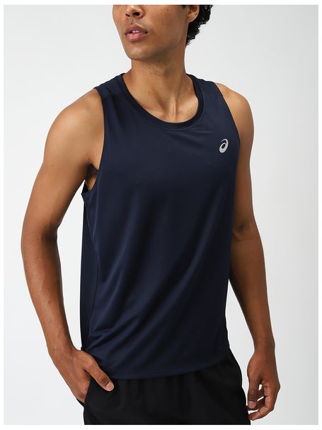 ASICS Mens Silver Singlet Midnight