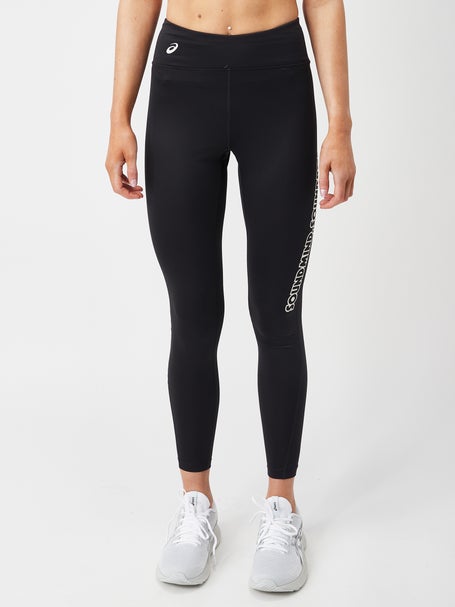 Asics Womens Logo Graphic Tight Perf Black/Smoke Grey