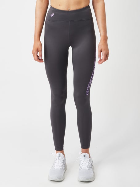 Asics Womens Logo Graphic Tight Obsidian Grey