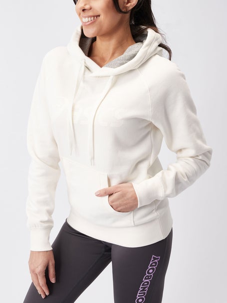 ASICS Womens Fleece Hoodie Cream