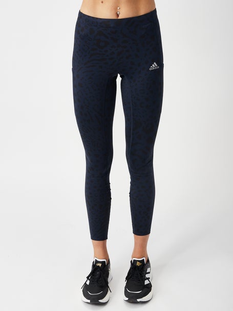 adidas FastImpact Running Leopard 7/8 Leggings - Blue