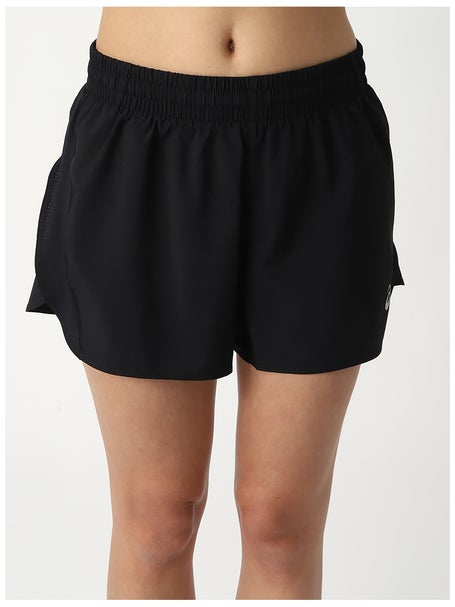 Asics Womens Silver Split Short Performance Black