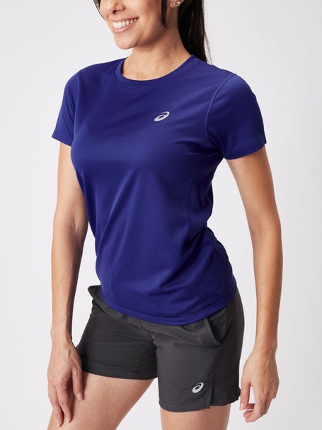 ASICS Womens Silver Short Sleeve Top