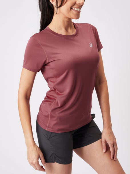 ASICS Womens Silver Short Sleeve Top