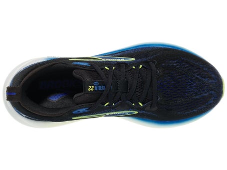 Brooks Glycerin 22 Sneakers voor heren, zwart/kobalt/neo geel, 47,5 EU, Black Cobalt Neo Yellow, 47.5 EU