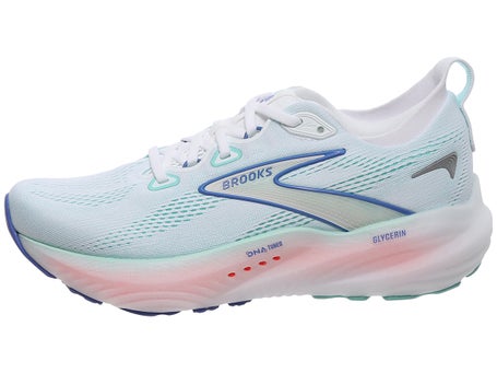 Brooks Glycerin 22\Womens Shoes\White/Limpet Shell/Blu