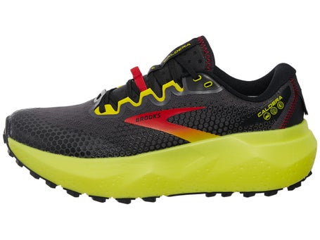 Brooks Caldera 6\Mens Shoes\Black/Fiery Red/Yellow