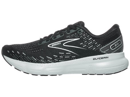 Brooks Glycerin 20 Women's Shoes Black/White/Alloy | Running Warehouse
