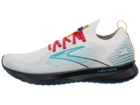 Brooks Levitate 5 Stealth Men's Shoes White/Luna/Blue | Running Warehouse