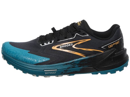 Brooks Catamount 3\Mens Shoes\Ebony/Blue/Orange