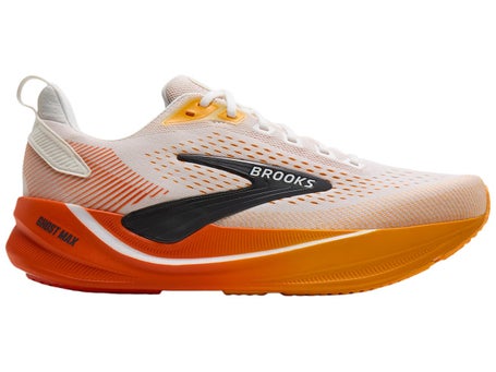 Brooks Ghost Max 4\Mens Shoes\White/Orange/Red