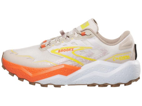 Brooks Caldera 7\Mens Shoes\White Sand/Gray/Yellow