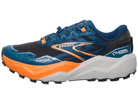 Brooks Caldera 7\Mens Shoes\Ebony/Blue/Orange