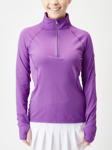 BloqUV Womens Half Zip Top - Purple