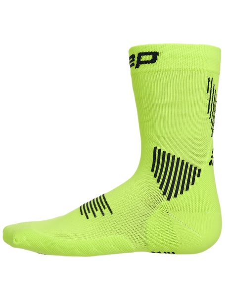 CEP Run Mens Compression Socks Mid Cut 5.0 Lime