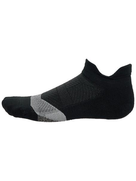Feetures Elite Light Cushion No Show Tab Socks Black