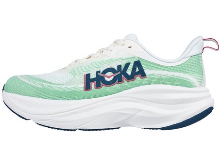 HOKA Skyflow\Womens Shoes\Alabaster/Vintage Green