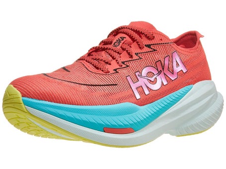 HOKA Mach X Men's Shoes Grapefruit/Electric Coral Running