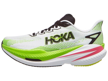 HOKA Mach X 3\Womens Shoes\White/Neon Lime