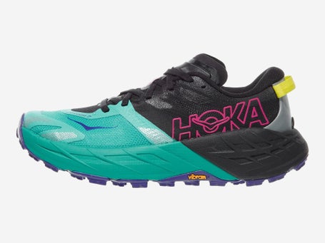 HOKA Speedgoat 7\Womens Shoes\Black/Electric Aqua