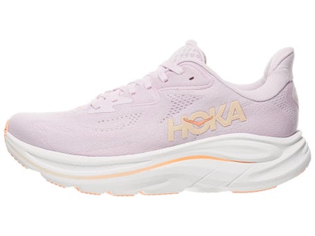 HOKA Clifton 10\Womens Shoes\Lilac Cream/Tangerine Glo